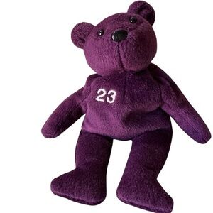 Bamm Beano’s MLB Collectible 1998 Vintage David Justice #23 plush purple‎ EUC